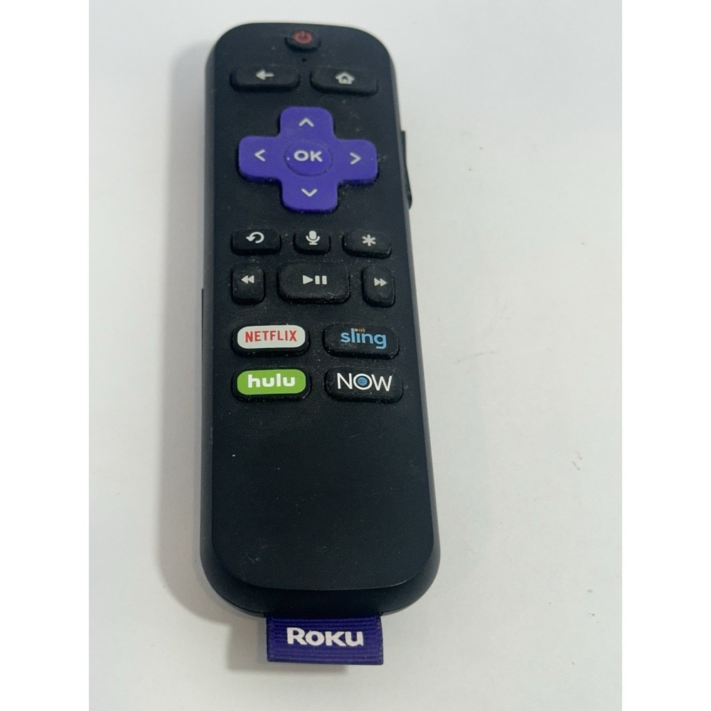 Roku Streaming Remote with Netflix, HULU, SLING, NOW Keys OEM Very Good Condit